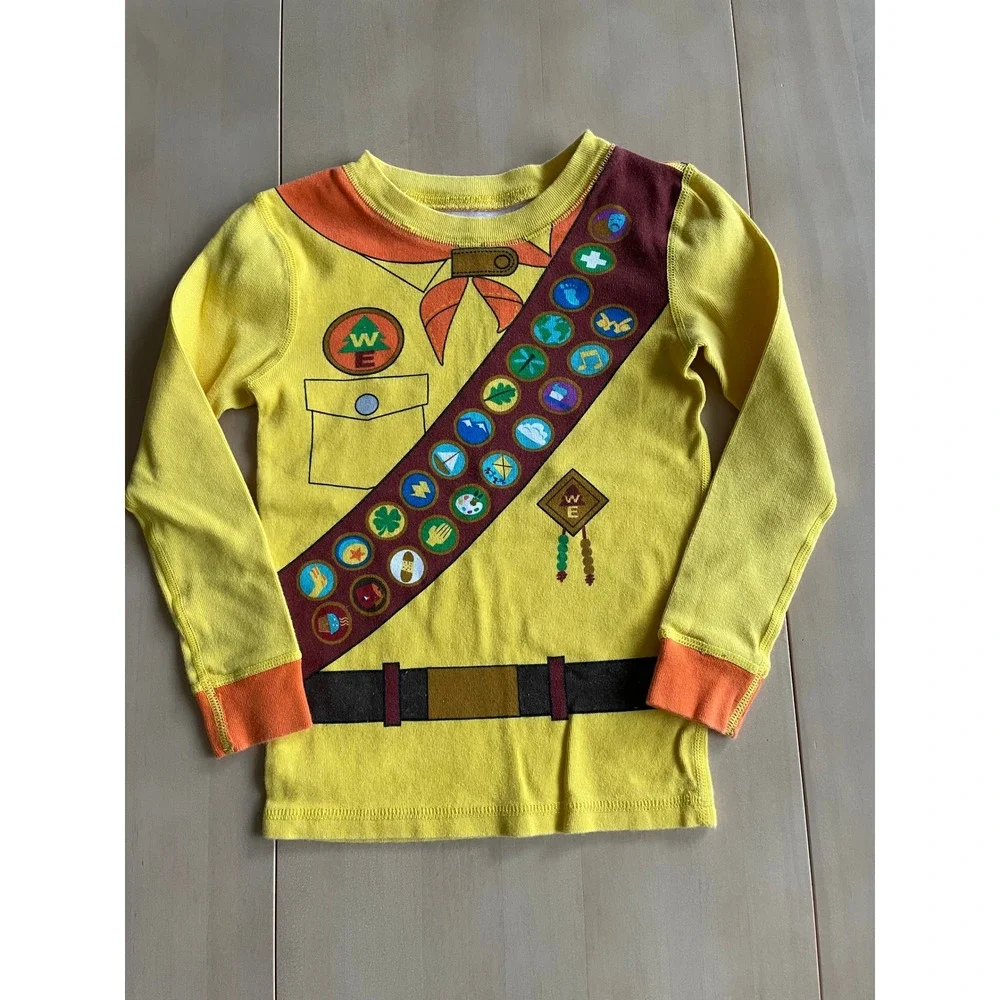 Disney Pixar Up Wilderness Explorer Pajama Set Kids Size 5 Russell